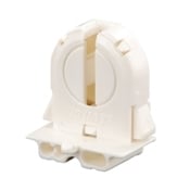 Fluorescent Lampholder, Med Bi-Pin, White