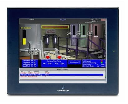 QuickPanel+ 10" screen with RSTi Modbus TCP