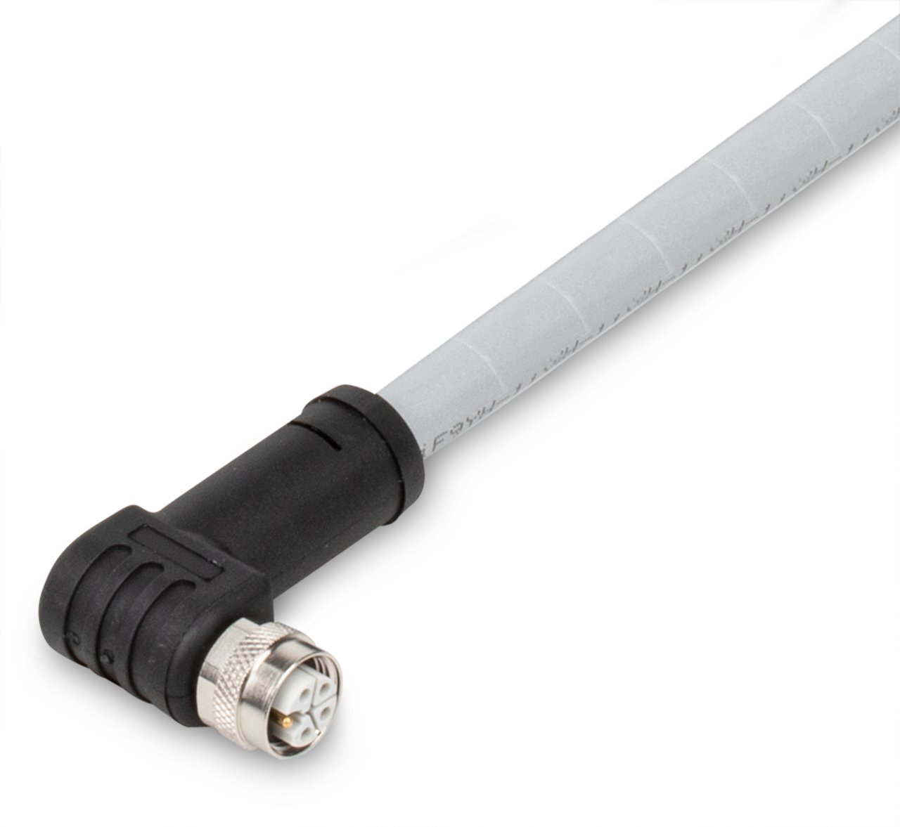 Power cable; M12L socket; angled; 5-pole; Length: 5 m