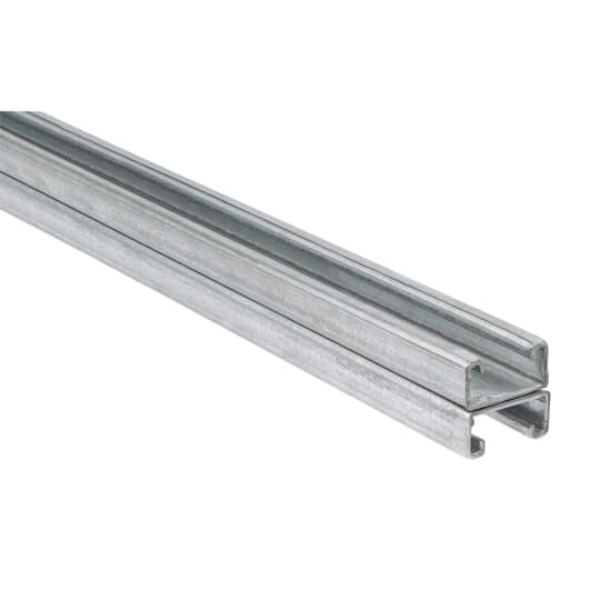 Channel, 14 Gauge, 1-5/8 Inch x 13/16 Inch, Length 10 Feet, Electro-Galvanized Steel, Back to Back Combination