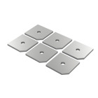 Seismic Mounting Plate Kits, 5/8 inch, Brushed, SS316