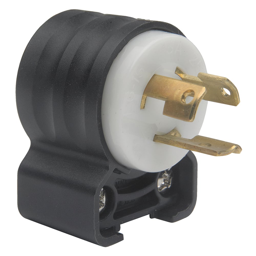 15A 250V Locking Ground Continunity Monitoring GCM Angle Plug NEMA L6-15P