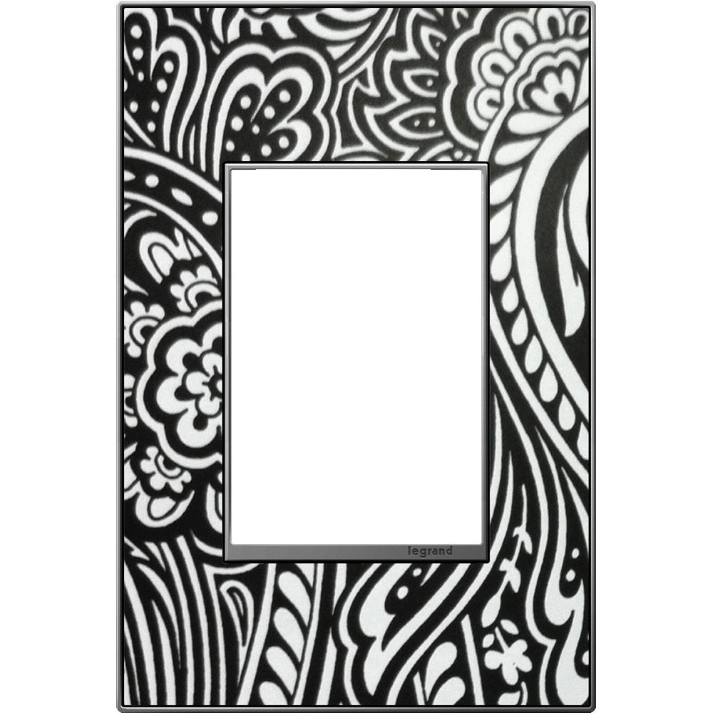 1-Gang 2-Module Wall Plate Customizable, Magnesium
