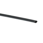 Thin-Wall Heat Shrinkable Tubing, Black Cross-Linked Polyolefin, 3/16 Inch, Shrink Ratio 2:1, Length 4 Feet, Operating Temperature -55 to 135 Degrees Celsius, Non-Lined