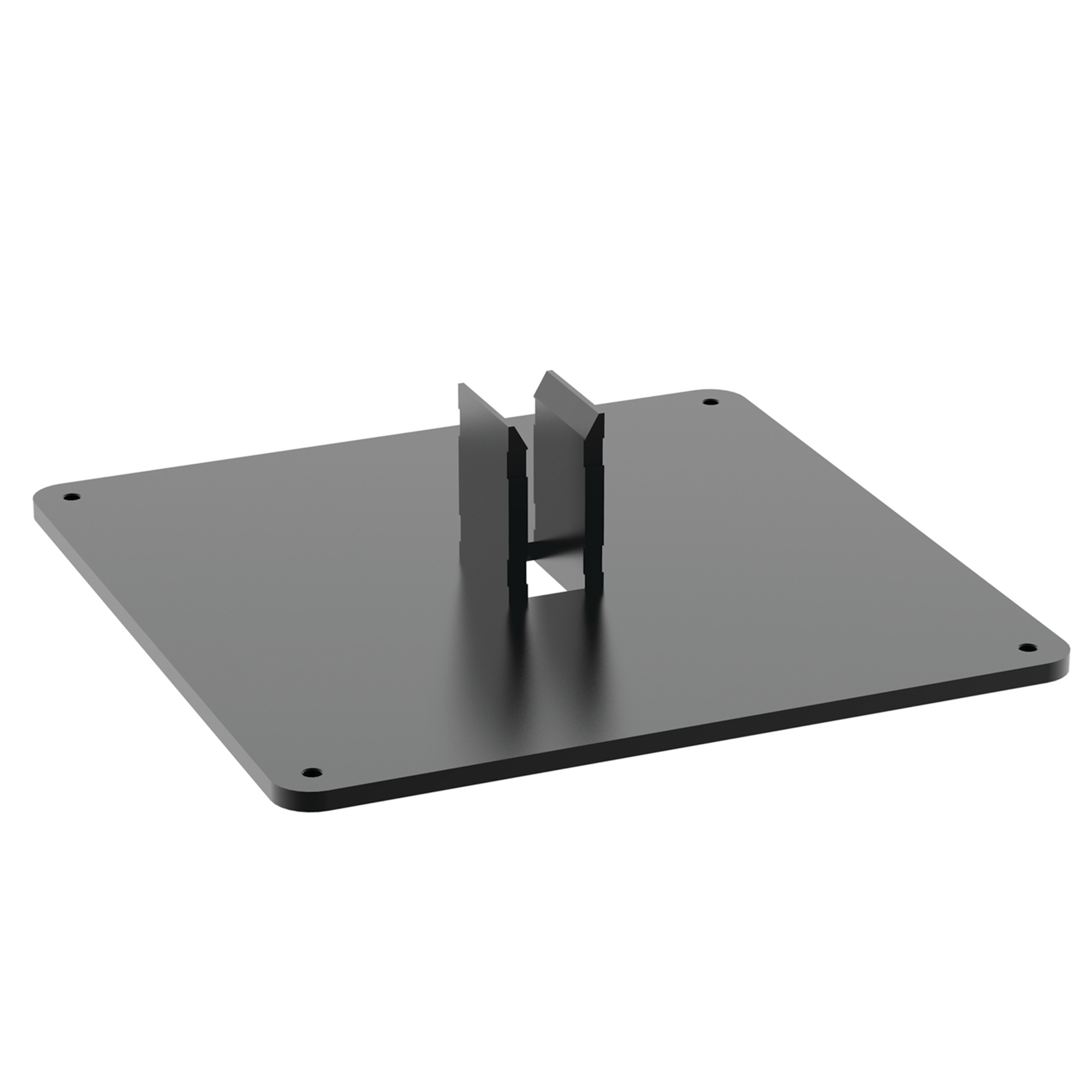 Syspend 281-Max Small Pedestal Base, 15.83x15.83x4.41, Black, Steel