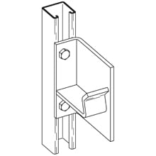 Eaton B-Line series reel rack support, 5.37" H x 3.62" L x 1.62" W, Steel, Electro-plated, Reel rack support for 2"(50) pipe,Right hand