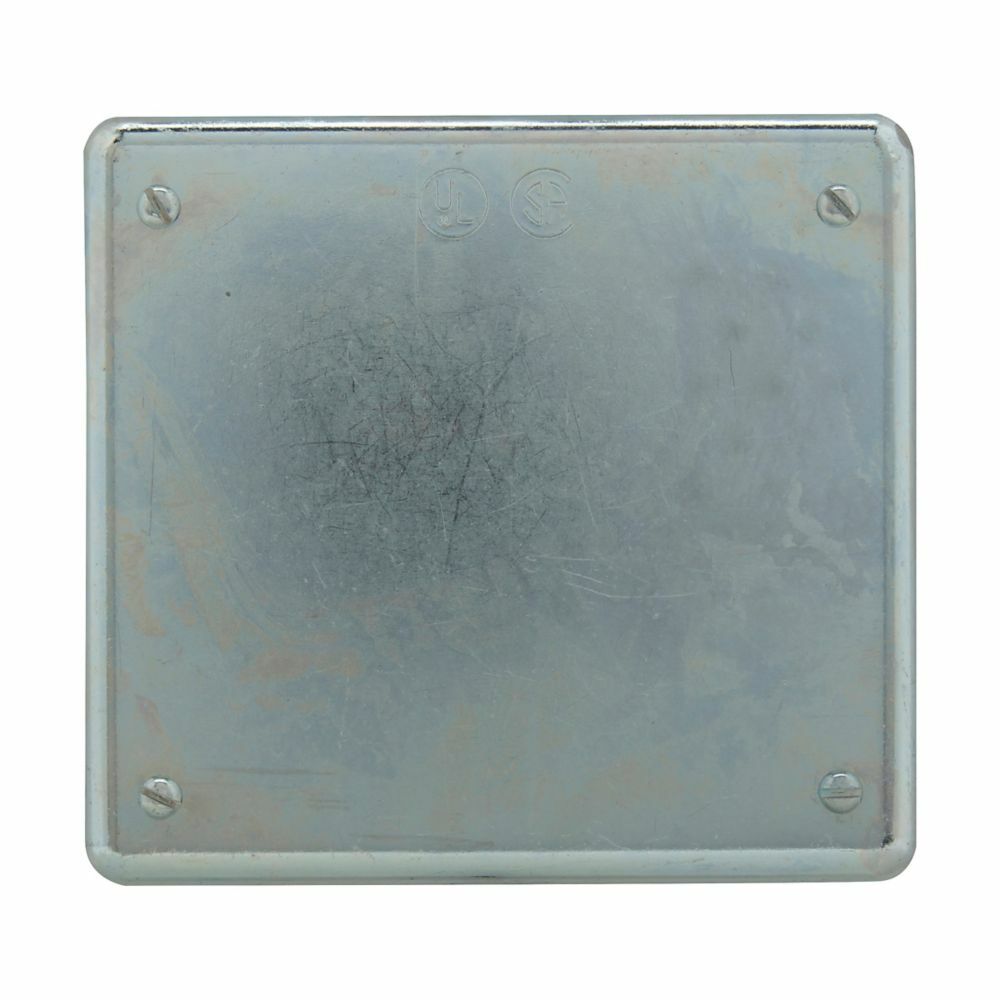 Eaton Crouse-Hinds series S Series blank cover, Sheet steel, Surface mount, Two-gang, Gasket