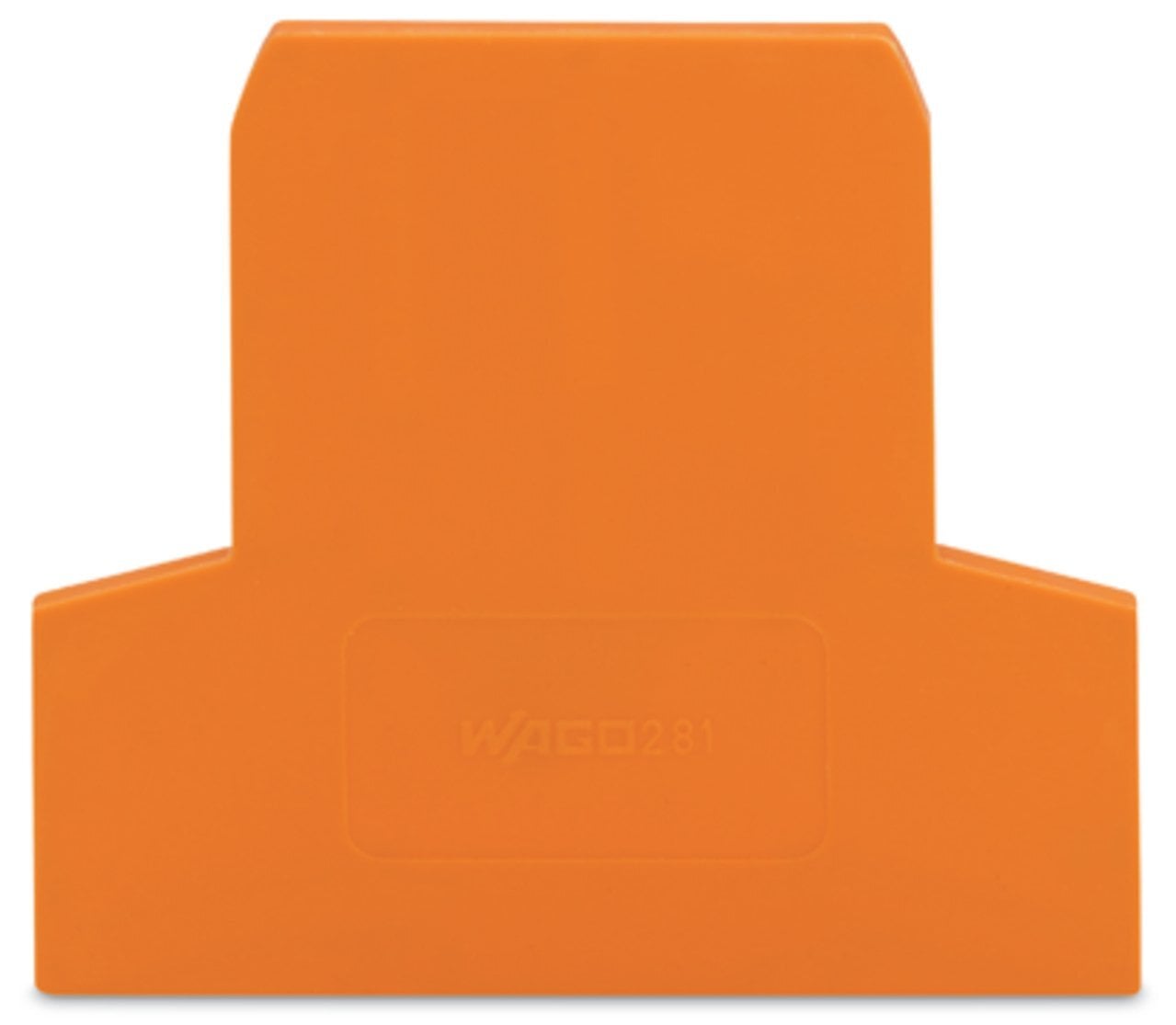 End and intermediate plate; 2.5 mm thick; orange