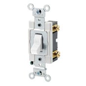 CSB1-15W Grounding Toggle Switch, 120/277 V AC, 15 A, 1/2, 2 hp Power Rating