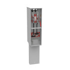 U4323-O-5T9 4 Term, Ringless, Plain Top, Lever Bypass, 2-Main Breaker Provision, 5th Term 9 Oclock Position, Double Pedestal Direct Bury, NSP