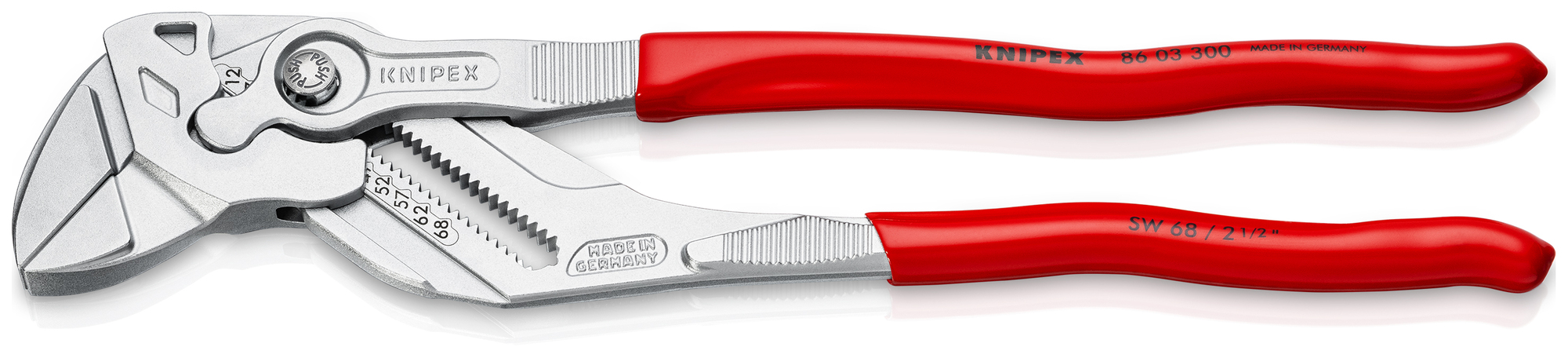 Pliers Wrench, 12 in., Plastic Coating