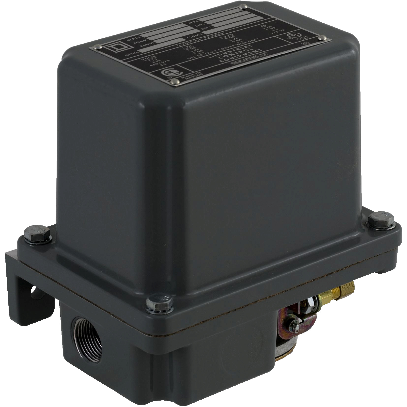 pump or compressor switch 9013GH - adjustable diff. - 145-175 psi