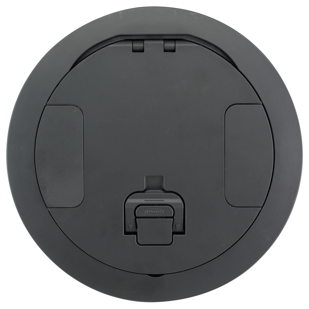 Fire Rated Poke Throughs, Recessed 8" Series, Cover Assembly, Black Powder Coat Finish