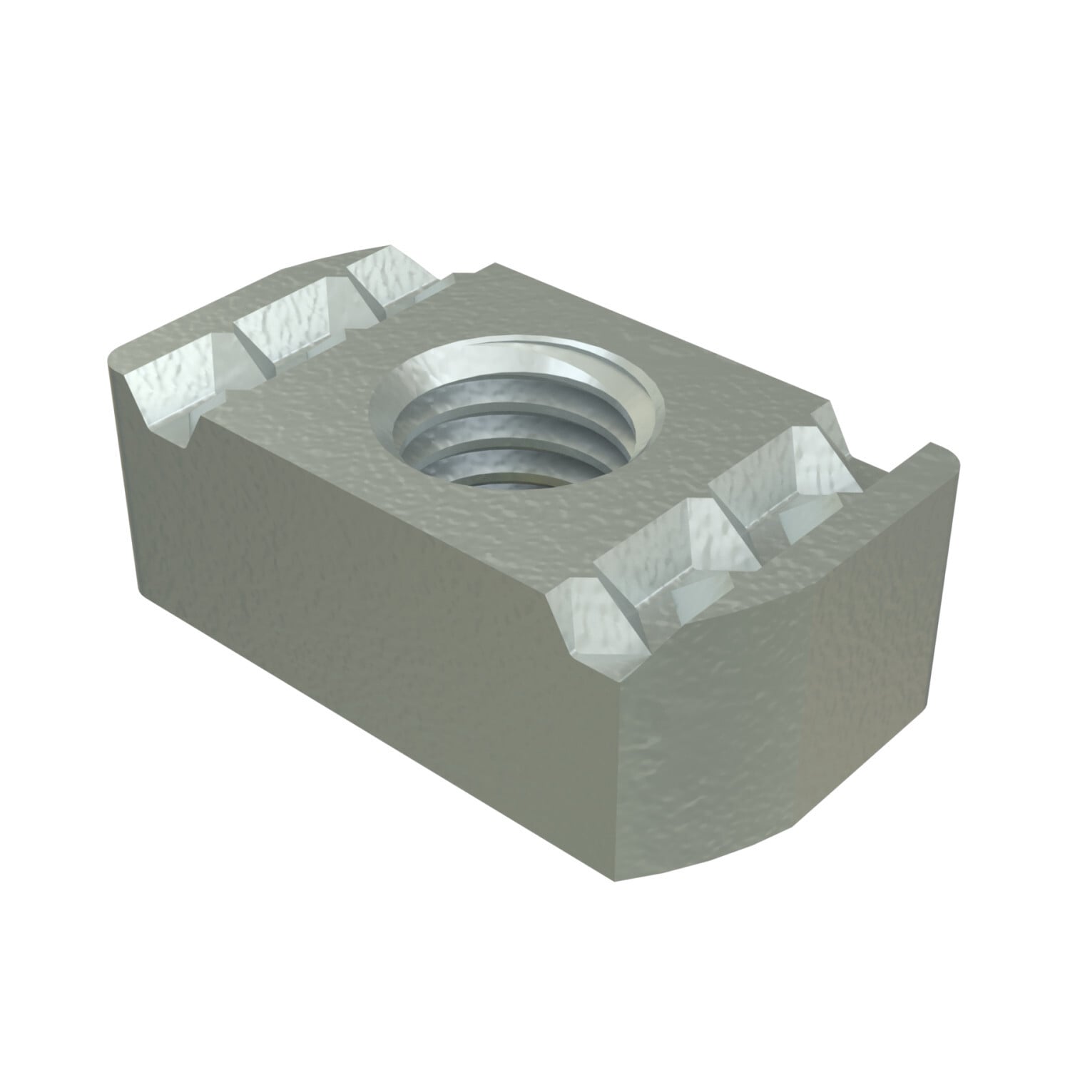 UNISTRUT CHANNEL NUT, 1/4"-20, 3/4"x 1/4"x 1-23/64", NO SPRING, HG