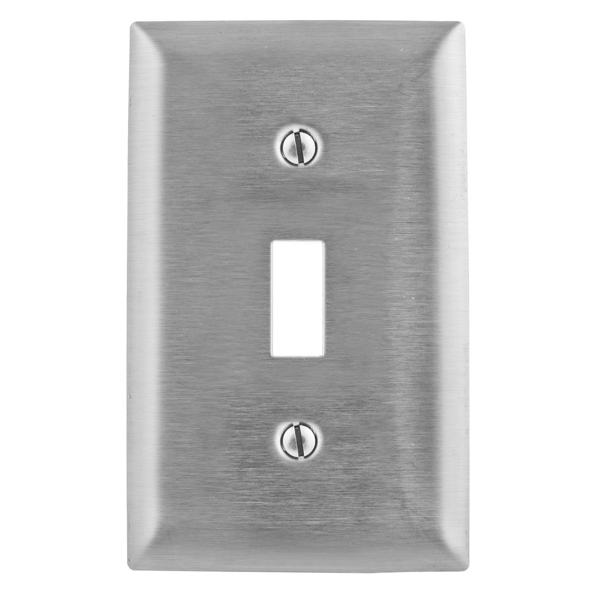 Wallplates and Boxes, Metallic Plates, 1- Gang, 1) Toggle Opening, 430 Stainless Steel