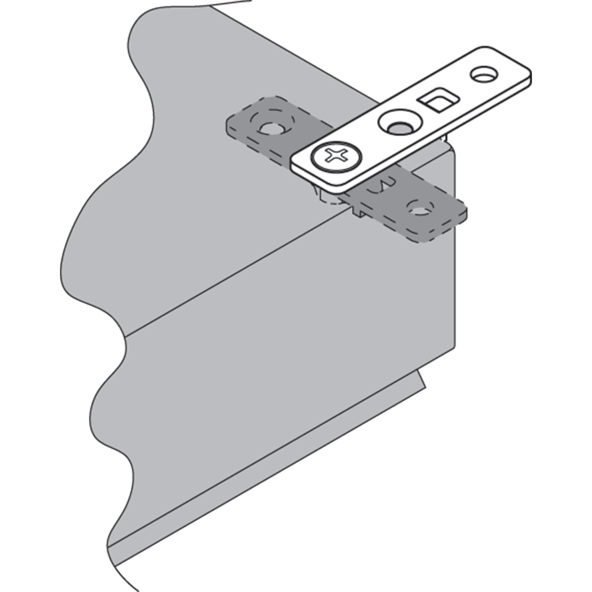 Mounting Bracket Kit for Small Wall-Mount Enclosures, Polished, Stainless Steel 316L