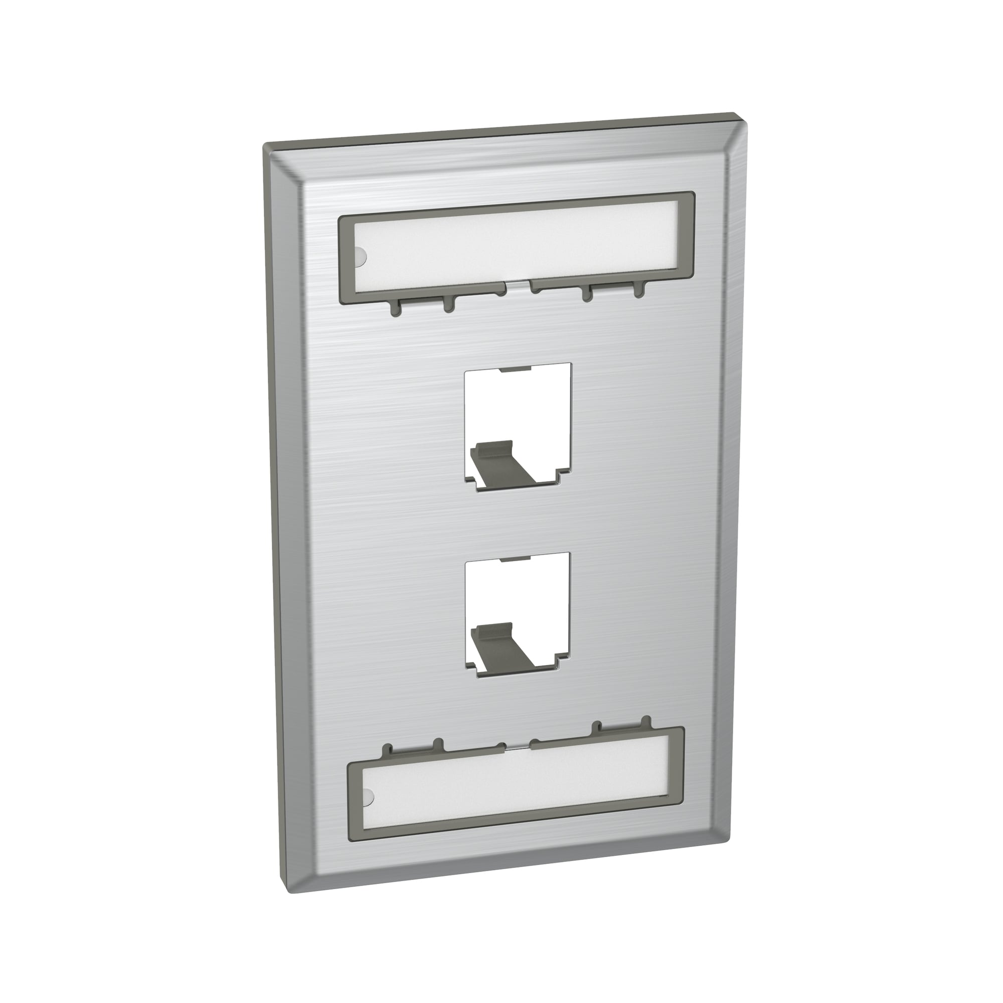 Faceplate, 2 Port, Single Gang, Classic,