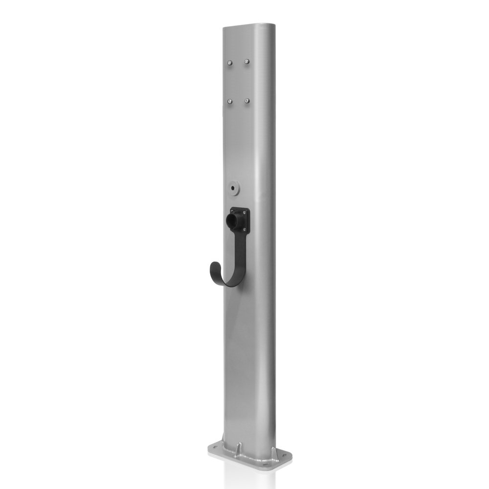 Single Mount Charging Station Pedestal for use only with Evr-Green EV320, EV32W, EV480, EV48W, EV800 and EV80W Level 2 Electric Vehicle Charging Stations. Mounting Hardware Included