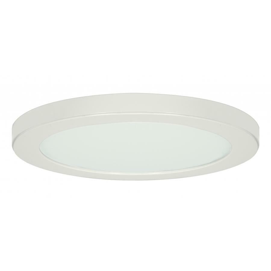 25 Watt - 13" Flush Mount LED Fixture - 3000K - Round Shape - White Finish - 120 Volts
