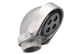 Entrance Cap, Threaded, Aluminum, Size 2-1/2 Inch