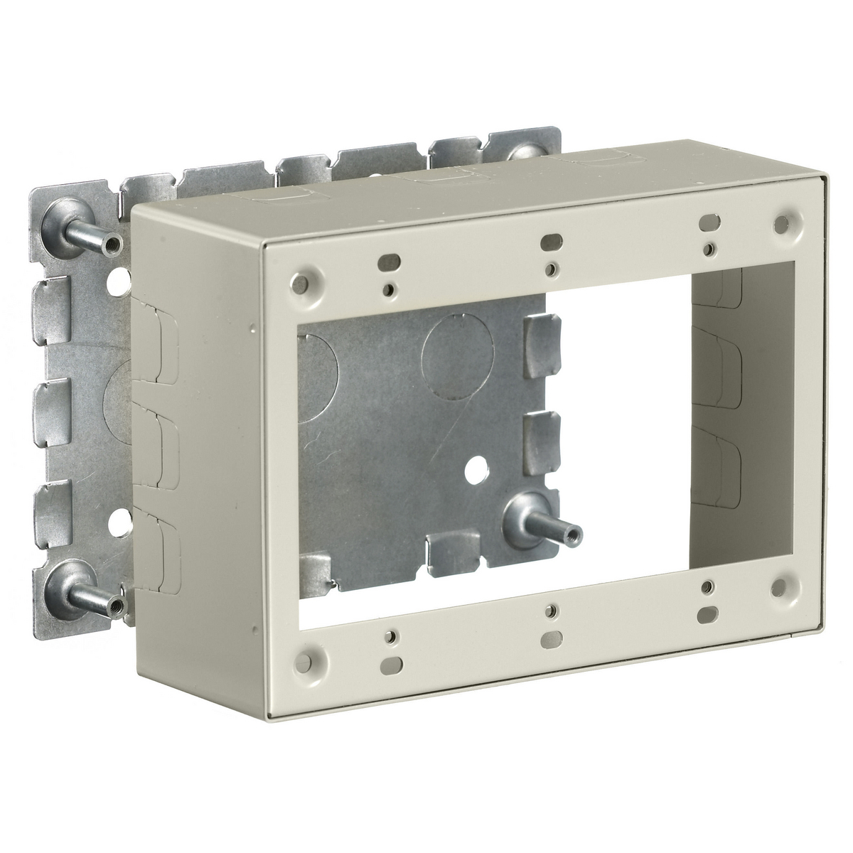 Metal Raceway Box, 3-Gang, Shallow, HBL500/700/750 Series