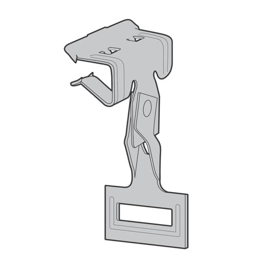 Clip, Strap Hanger, Flange Thickness 1/8 Inch to 1/4 Inch, Strap Width up to 1-1/8 Inch, Steel