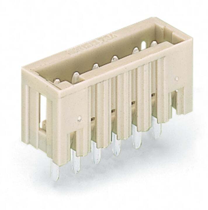 THT male header; 1.0 x 1.0 mm solder pin; straight; 100% protected against mismating; Pin spacing 3.5 mm; 9-pole; light gray