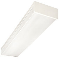 4 Ft. 32W Standard 4-Lamp Fluorescent Wraparound Ceiling fixture