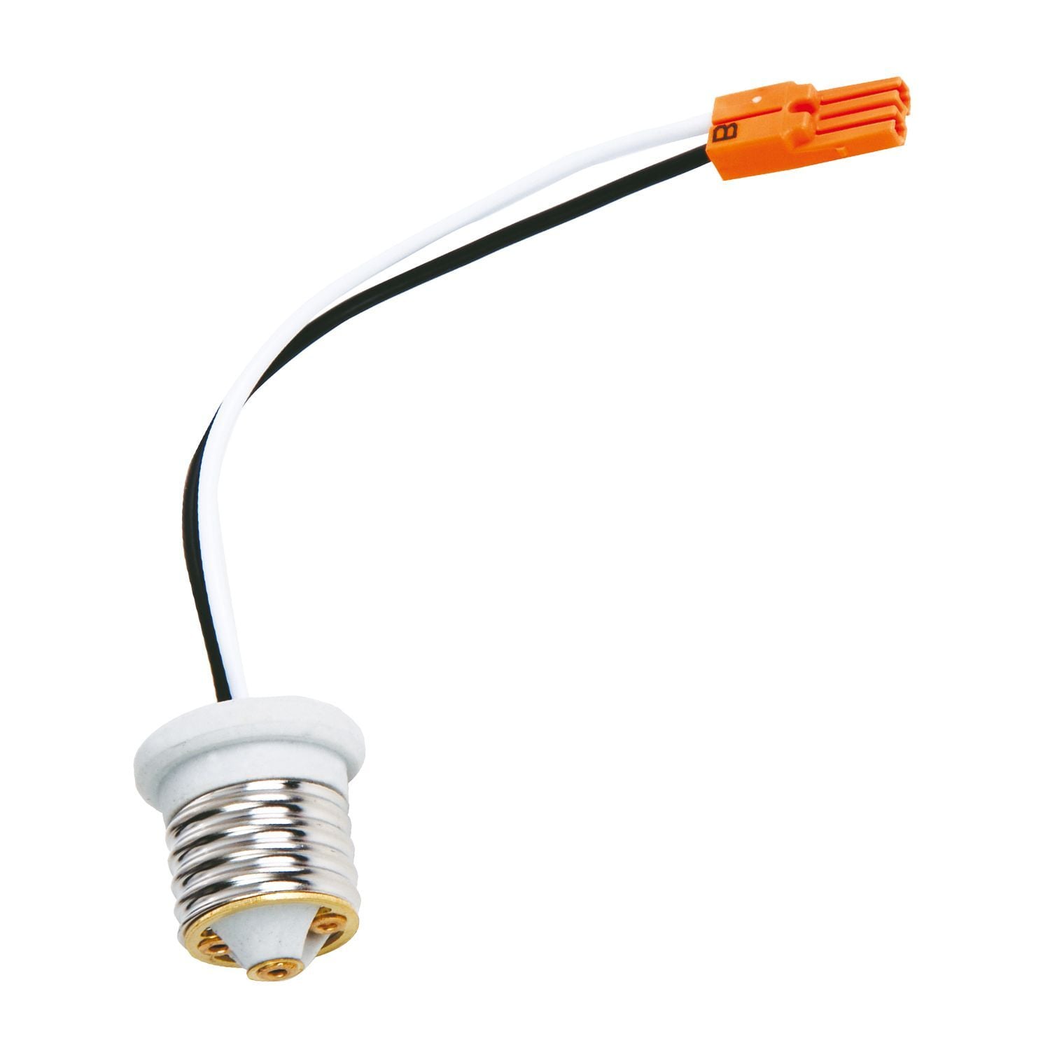 E26 Medium Screwbase to T24 LED Adapter, single pack
