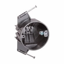 Eaton Crouse-Hinds series Ceiling Box, 3-1/2"; Nails, Yes, NM clamps, 2-7/8"; PVC, 4, Ground plate, 20.0 cubic inch capacity
