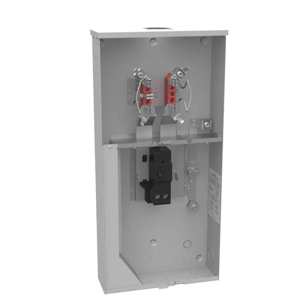 U5844-PXL-200-KK 4 Term, Ringless, Small Closing Plate Pack Inside Meter Socket, Horn Bypass, 1-200 Amp, Main Breaker