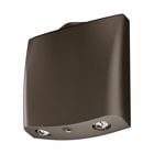 LED outdoor emergency light - 25 feet of coverage - bronze