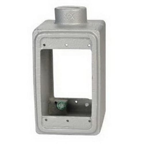 Double Opening FS Cast Device Box, Malleable Iron, 7 inch Length, 5.1 inch, Width, 3.5 inch Height