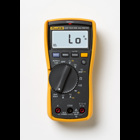 Fluke 117 Digital Multimeter: The choice for commercial applications. Designed by electricians. Engineered by Fluke. The compact Fluke 117 true RMS digital multimeter is optimized to help you keep commercial buildings, hospitals and schools running right. The advanced features of the Fluke 117 help you get the job done, quickly and safely. Integrated non-contact voltage detection helps you identify energized circuits. The AutoV/LoZ function prevents false readings caused by ghost voltage. The Fluke 117 delivers true-rms ac voltage and current readings with 6000-count resolution. It provides Min/Max/Average readings and measures frequency and capacitance. The battery door is easy to access, so you and your Fluke 117 can stay on the job. Fluke 117 multimeters are independently tested for safe use in CAT III 600V environments. And check out other members of the Fluke 110 family: Fluke 113 Utility Multimeter, the Fluke 114 Electrical Multimeter, the Fluke 115 Multimeter and the Fluke 116 HVAC Multimeter with Temperature and Microamps.