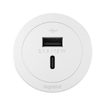 ROUND FPC, USB ONLY, WHITE