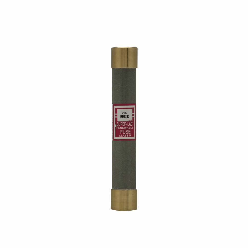 Eaton Bussmann Series RES Fuse, Renewable Fuse, Renewable, Super lag, time lag, 20 A, 600 Vac, 10 kAIC at 250 Vac interrupt rating, Class H, Ferrule end X ferrule end connection, 10 units