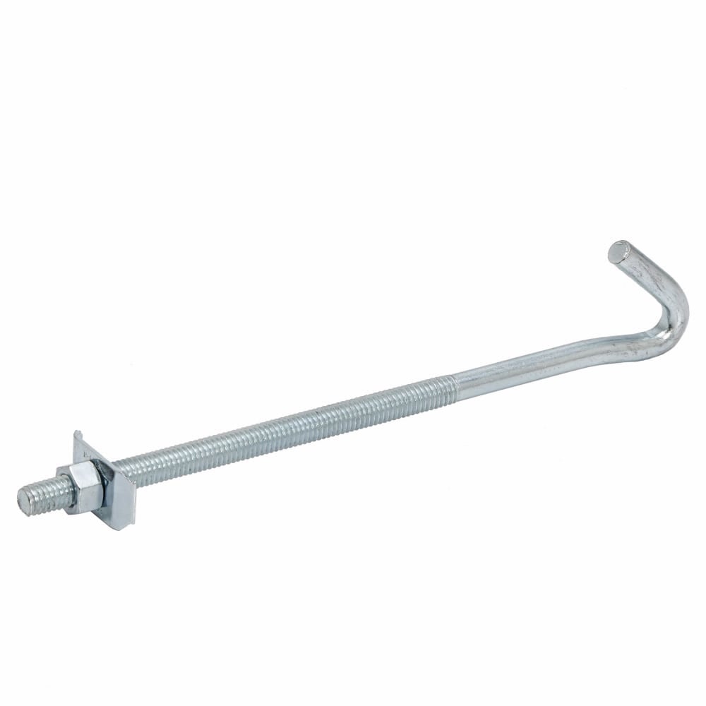 Eaton B-Line series U-bolt and J-bolt, 8.75" H x 0.375" D, Steel, 5.5" thread length