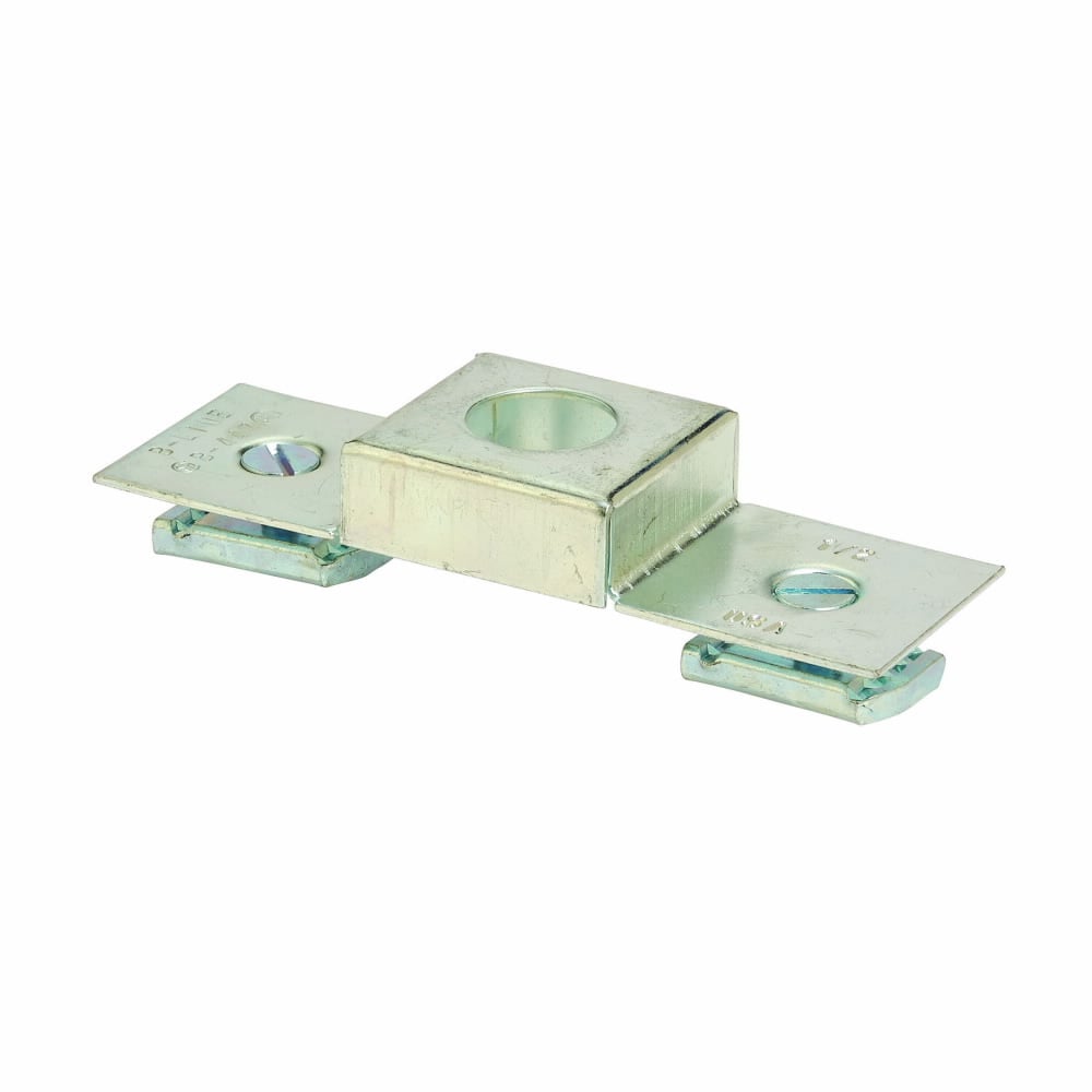 Eaton B-Line series conduit connection plate, 0.62" H x 5.62" L x 1.62" W, 16 gauge steel, Conduit connection plate