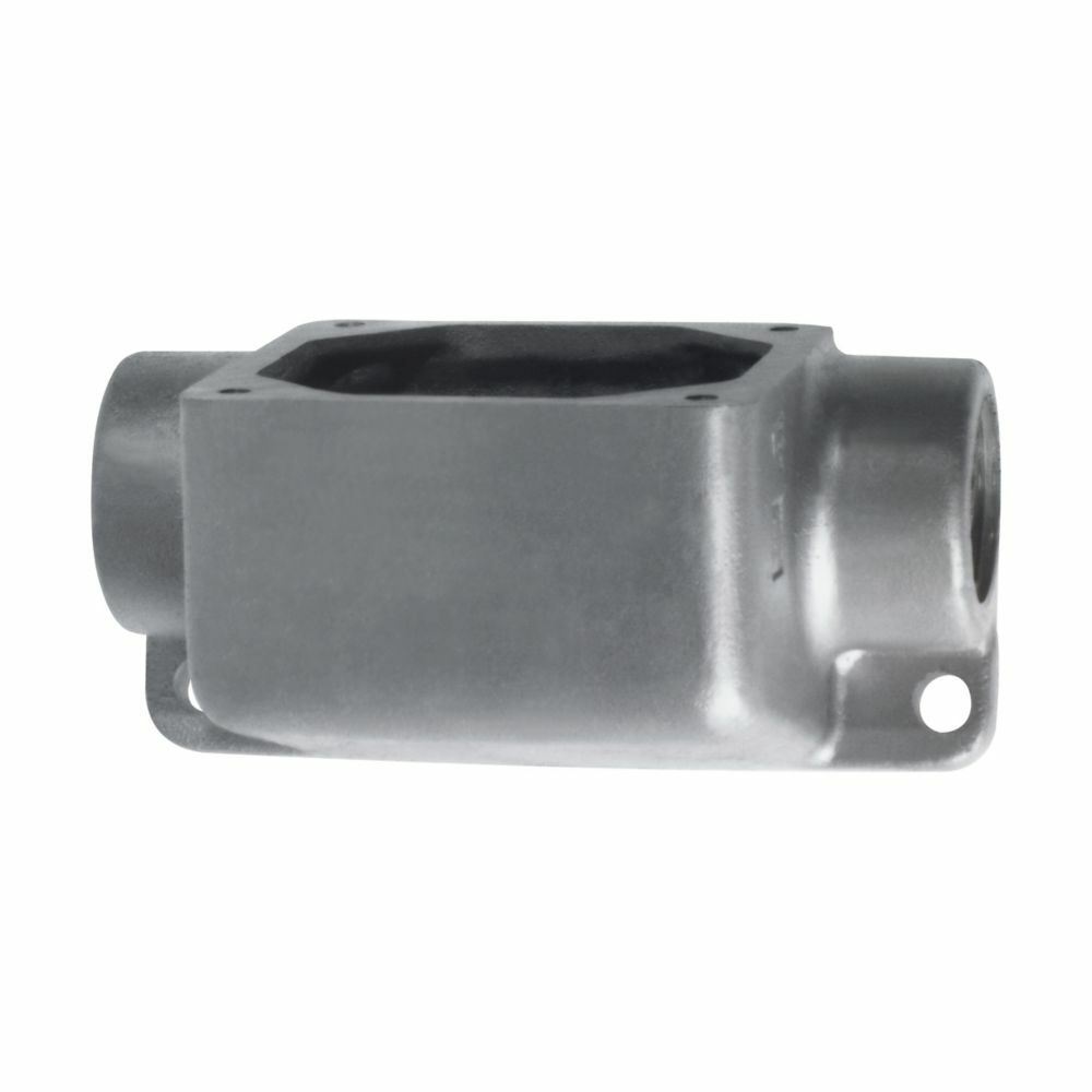 Eaton Crouse-Hinds series ARJ back box, 20A/30A, One hub, Cast aluminum, 3/4"