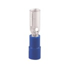 Insulated Vinyl Female Bullet Disconnects for Wire Range 16-14, Blue