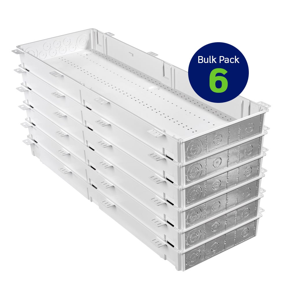 42 " Wireless Structured Media Enclosure, Plastic, 6 Pack, White