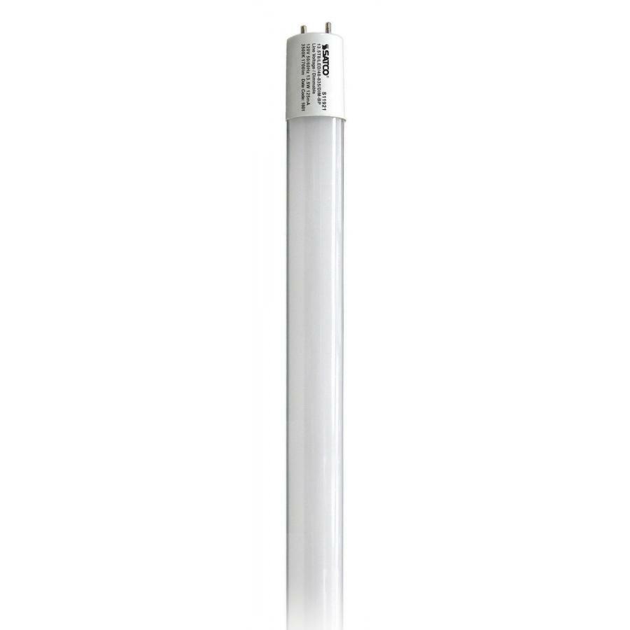 13.5 Watt T8 LED 3500K Medium Bi Pin Base 50000 Average Rated Hours 1700 Lumens Dimmable Type B Ballast Bypass Single Ended Wiring
