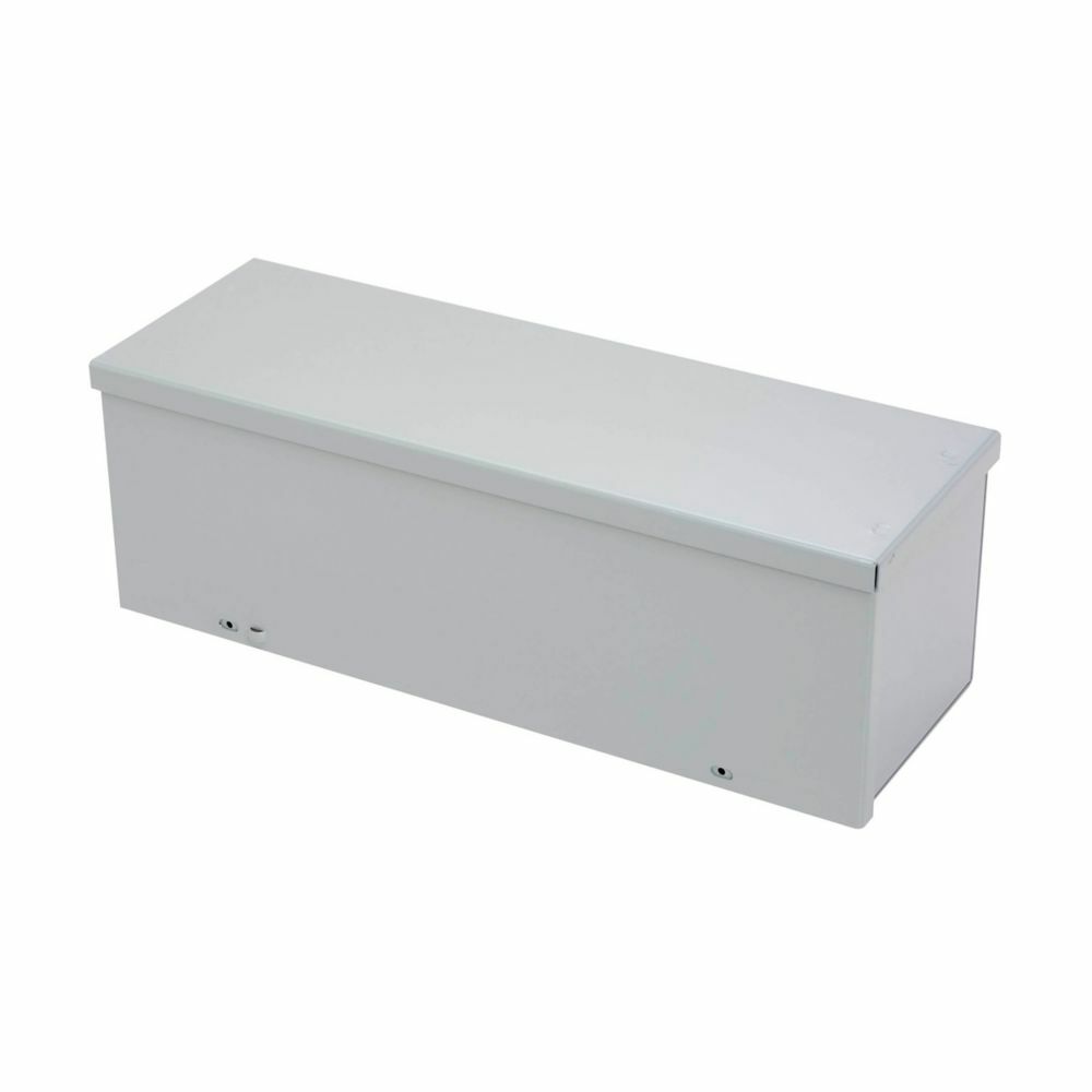 wiring trough, 10" height, 24" length, 10" width, GRT NK wiring trough, Embossed thru holes, No knockouts, Screw cover, NEMA 3R, Steel, Plated screws, ANSI 61 gray, 16 gauge