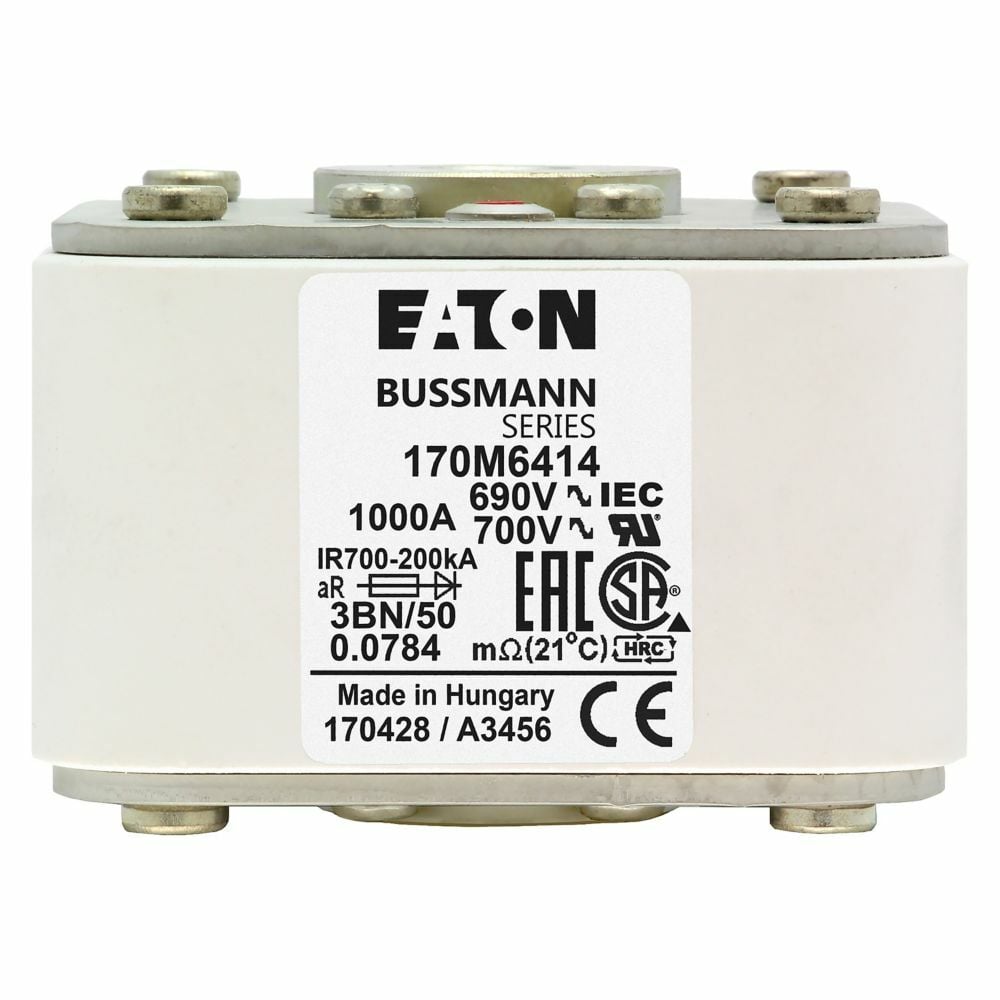 Fuse-link, high speed, 1000 A, AC 690 V, size 3, aR, IEC, UL, single indicator