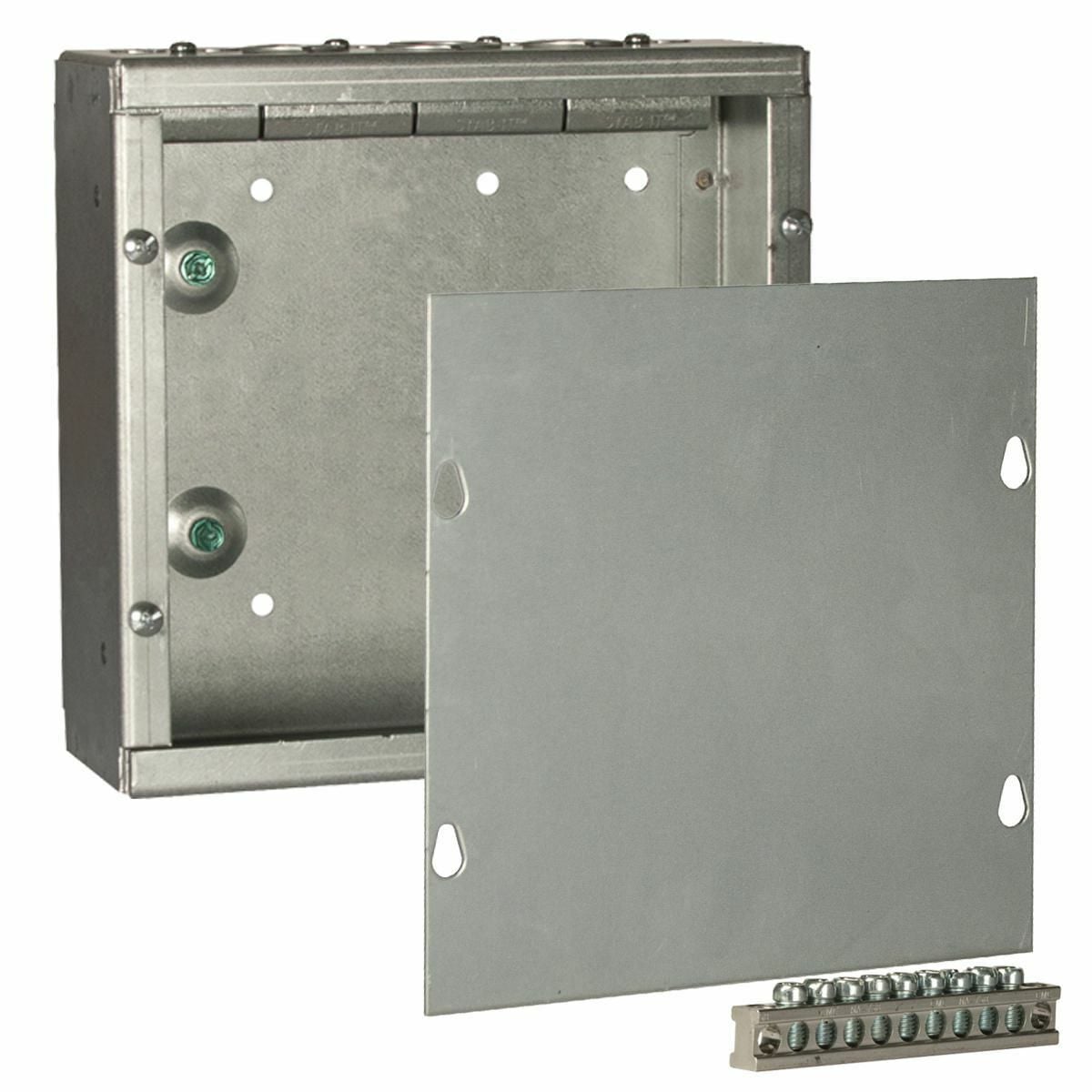 8 x 8 in. Grand Slam Junction Box with built in STAB-IT clamps, NoKnockouts