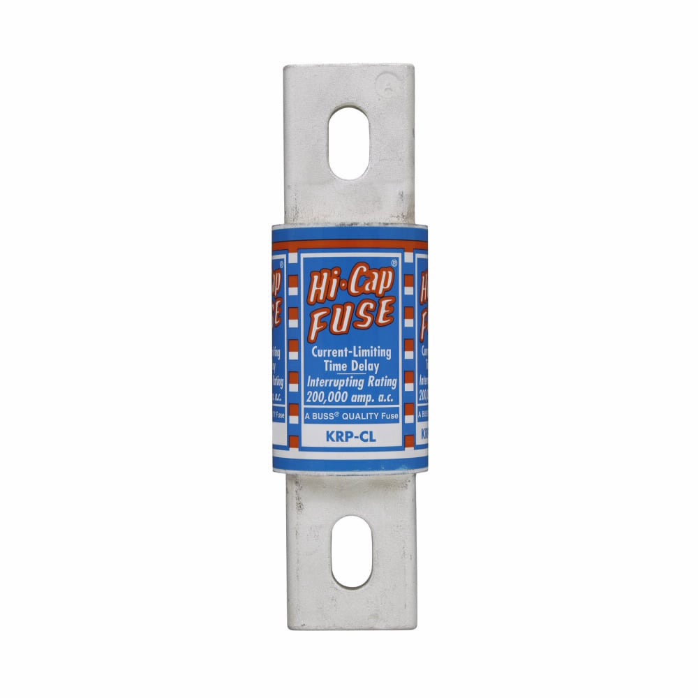 Eaton Bussmann Series KRP-CL Fuse, Time Delay, Current-limiting, 600V, 500A, 200 kAIC at 600 Vac, Class L, Blade end X blade end, 2.5, Inch, Non Indicating
