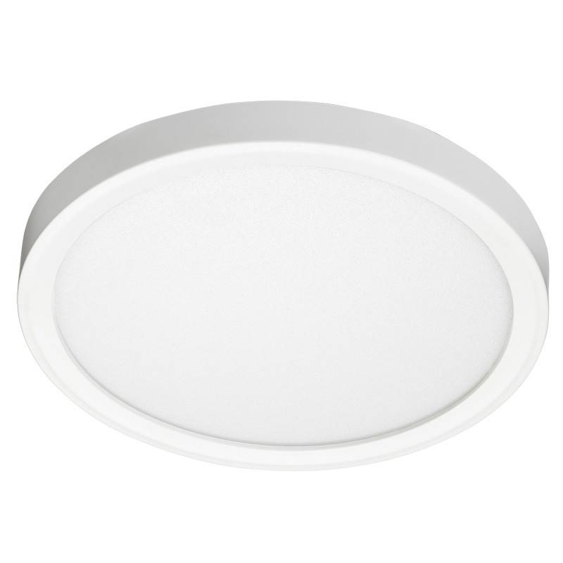 Juno SlimForm Surface Mount Downlights - Round, 7 Inches, 1000 Nominal Lumens, 4000K, 90+ CRI, Multi-Volt, 0-10V Dimming Driver, White, SKU - 259EP0