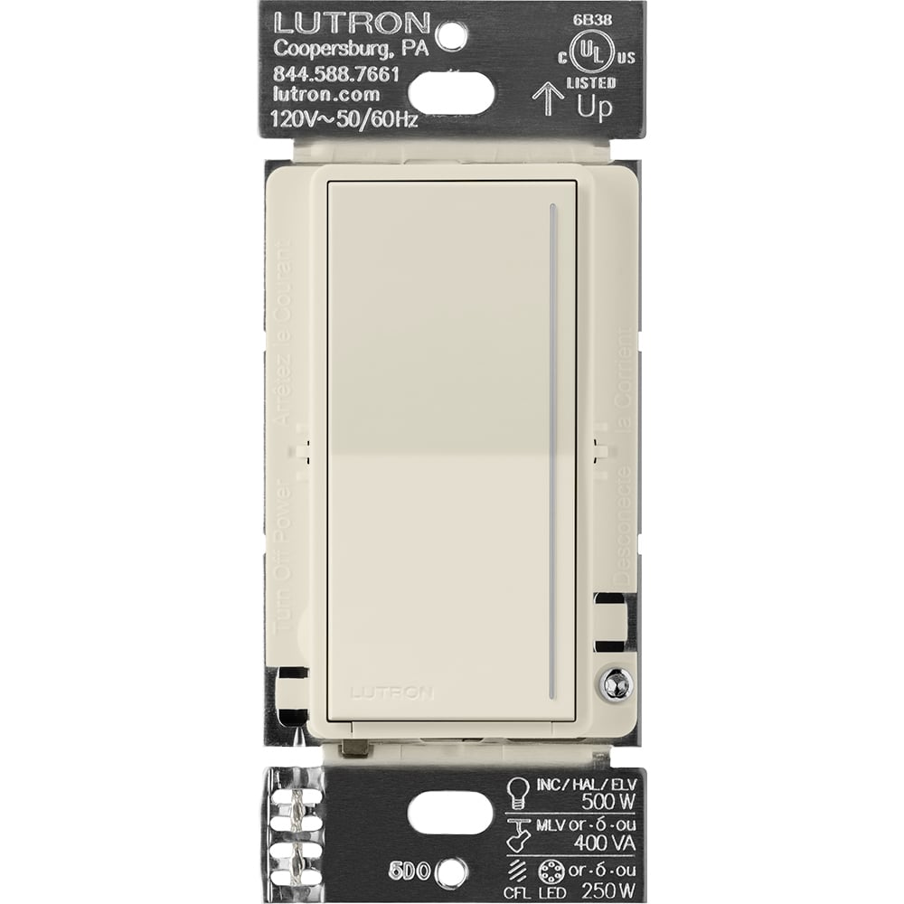 RadioRA 3 Sunnata RF companion dimmer, 120 V, 50/60 Hz, 0.2 W, pumice