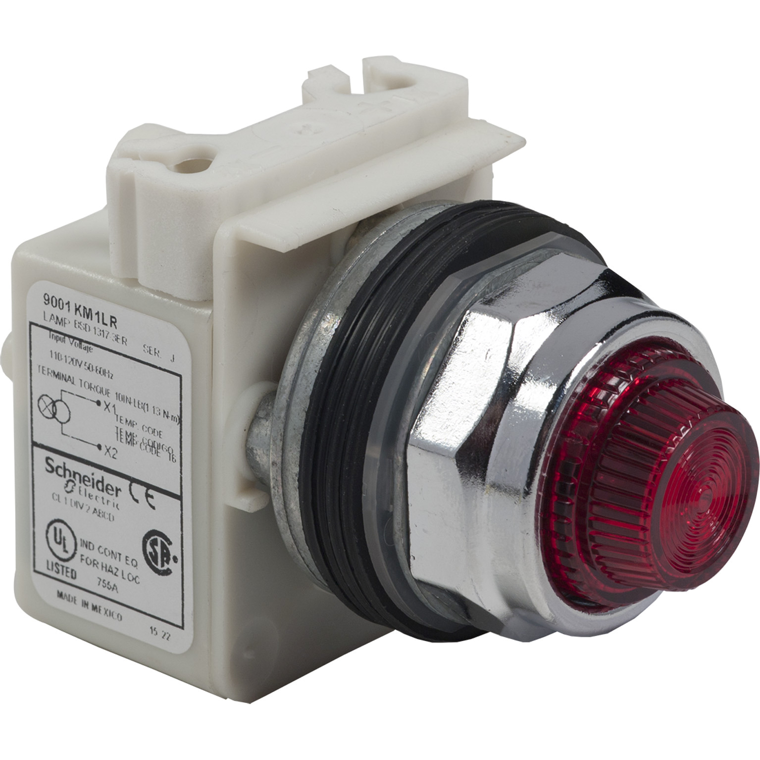PILOT LIGHT 120VAC 30MM TYPE K +OPTIONS