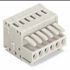 1-conductor female connector; CAGE CLAMP; 1.5 mm; Pin spacing 3.5 mm; 2-pole; 100% protected against mismating; 1,50 mm; light gray